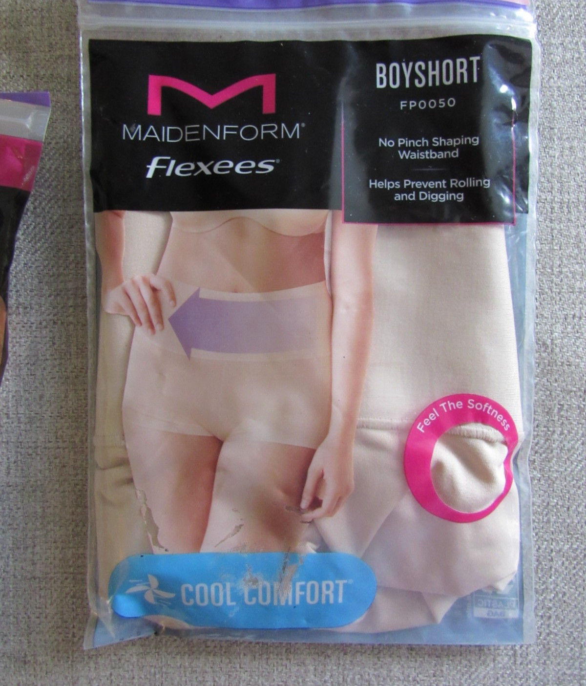 Shaping M Cooling Boyshorts Comfort Nude Shapewear Maidenform Flexees NIP