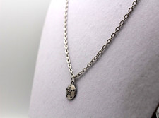 Handcrafted 21" silver chain with starfish charm necklace