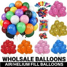 Wholesale Plain Balloons Latex 10" Birthday Wedding 500pcs Quality Party Decor