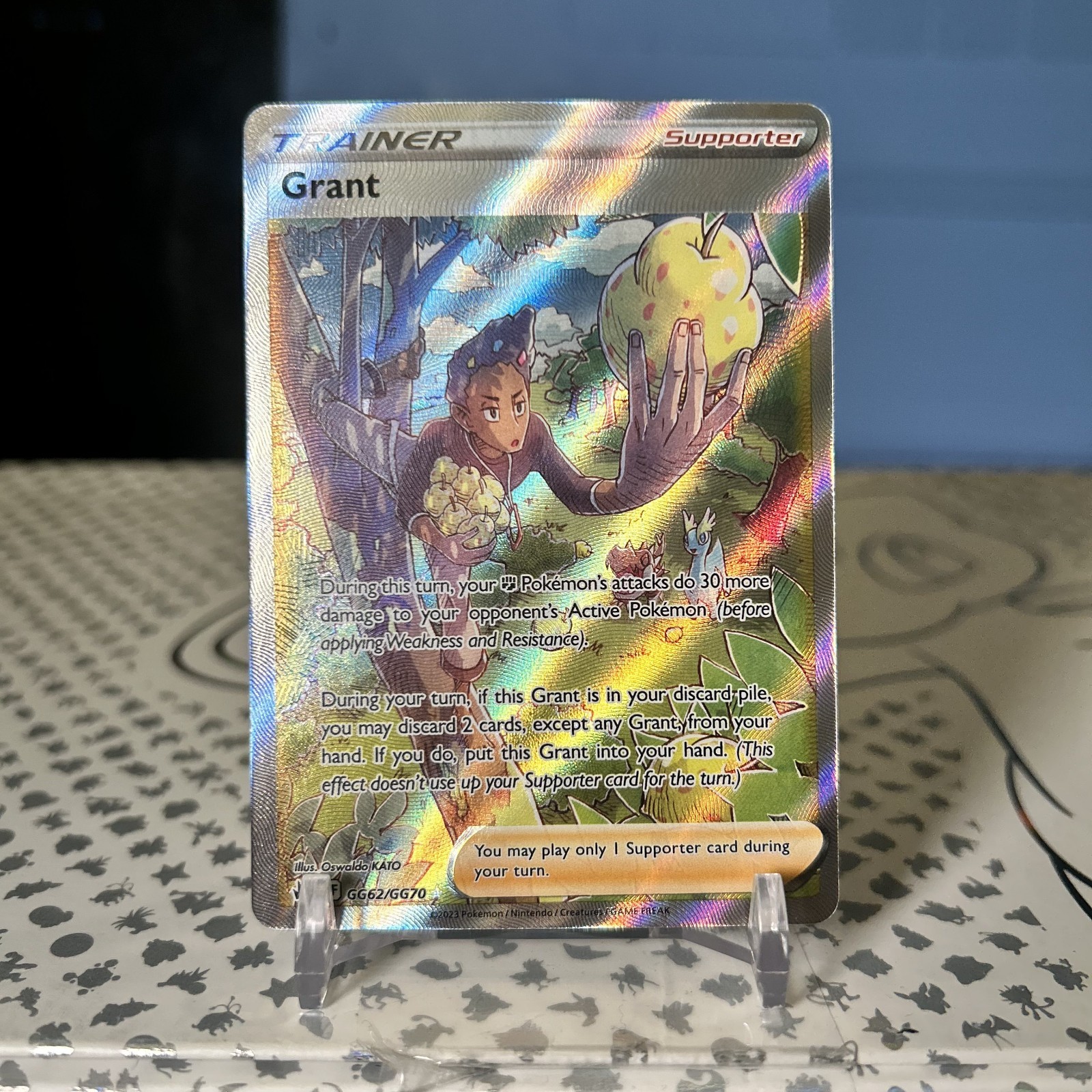 Grant GG62/GG70 - Ultra Rare Crown Zenith Galarian Gallery Pokemon Holo - NM