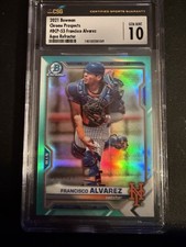 2021 Bowman - Chrome Prospects Francisco Alvarez #BCP-53 Aqua Refractor /125 