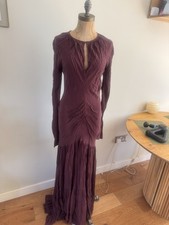 Purple Crepe Light Weight Dress Size S