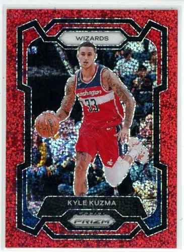 2023-24 Panini Prizm Kyle Kuzma Red Sparkle Prizm