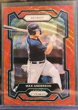 2024 Panini Prizm Max Anderson Red Wave Prizm #98 Tigers