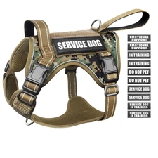 Tactical Dog Harness, No Pull Dog Harness for Medium Large Dogs with Handle &...