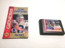 Tecmo Super Bowl (Sega Genesis) With Instruction Booklet 1993