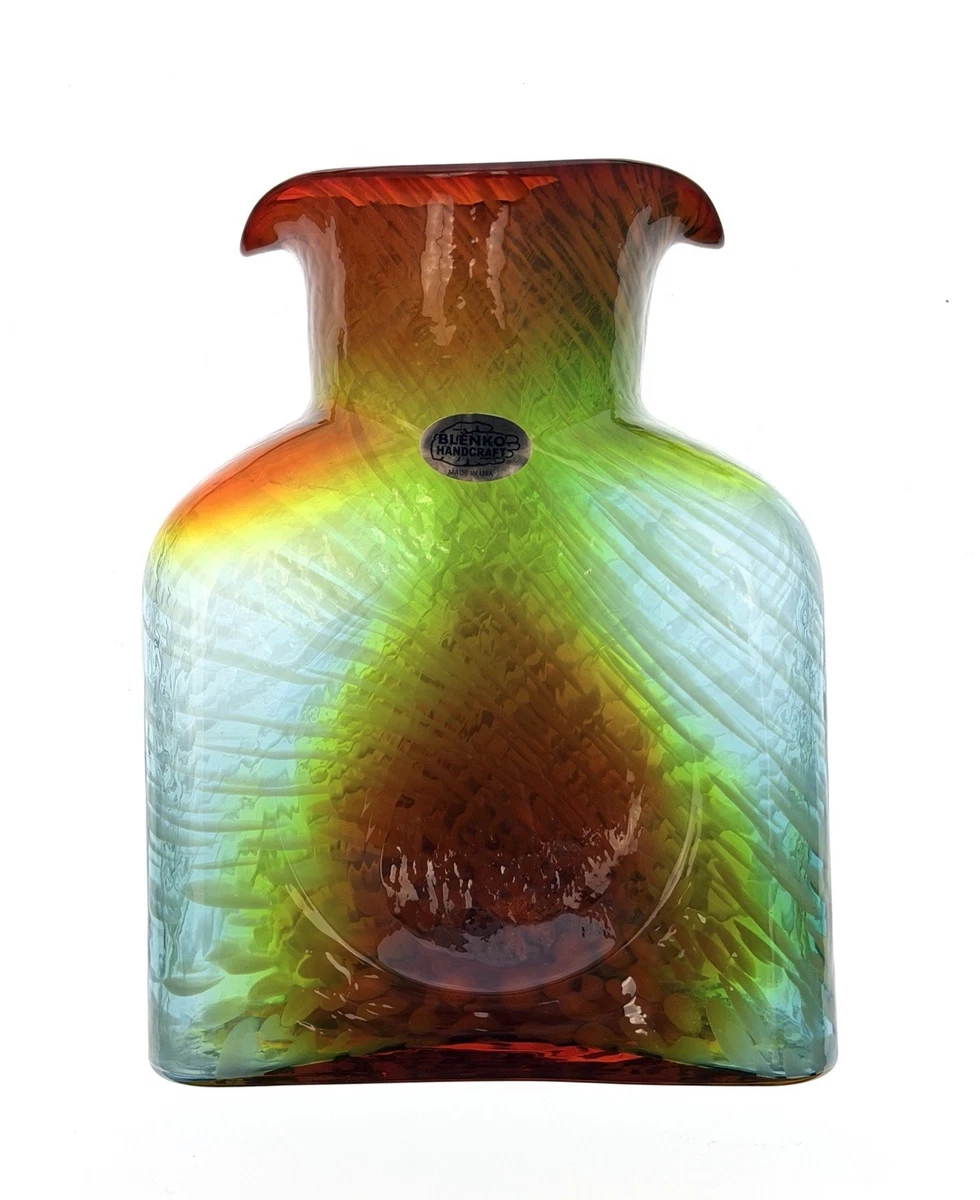 Blenko Glass Hand Blown Glass Multicolor Mid-Century Modern