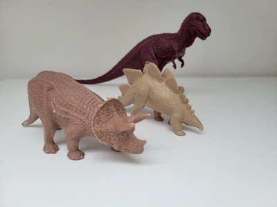 3x Invicta Dinosaurier Figuren Naturkunde Museum Modelle T Rex Triceratops Steg