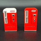 Set of 2 Coca-Cola Vending Machine Red Refrigerator Magnet Mini Vintage
