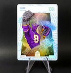 Lamar Jackson 2025 Bo Jackson Battle Arena WARP Blue Headlines Battlefoil SP 1st