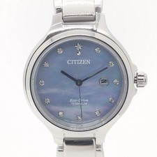 Condition CITIZEN Shell Dial Eco Drive EW2680 84N Box Included Ladies Wristwat