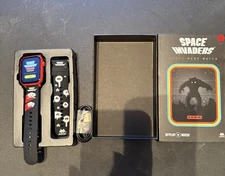 RED - KICKSTARTER My Play Watch Space Invaders Atari 2600 ish NEW Video Game