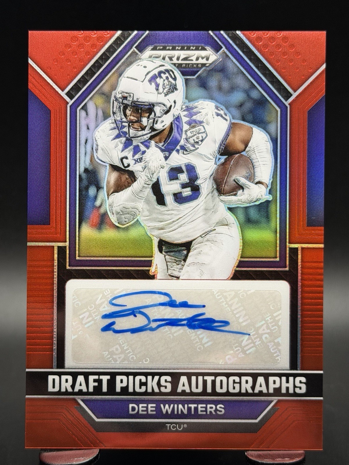 Dee Winters Panini Prizm Draft Picks Draft Picks Autographs #DPADEW Red