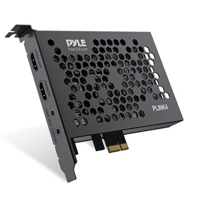 Pyle Capture Card HDMI-to-USB Audio-Video Record via DSLR Camcorder Action Cam
