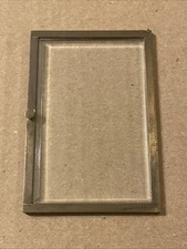 Antique French Carriage Clock Back Door With Beveled Glass