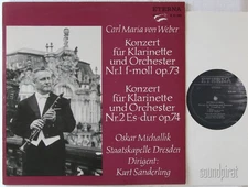 MICHALLIK & SANDERLING VON WEBER CLARINET CONCEROS ETERNA ED.1 STEREO 825690 NM