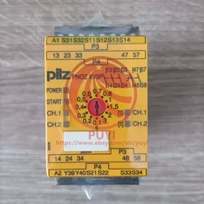 1PC PILZ PNOZ XV3P 3/24 VDC 3n/o 2n/o t safety relay 777512 FedEX or DHL or UPS