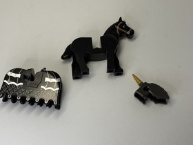 Lego Black Horse with Black Blanket Barding 2490pb11 from set  10223