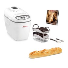 Moulinex OW6101 Home Bread Baguette Macchina del Pane, 1650 W, 1.5 kg, 16 Progra