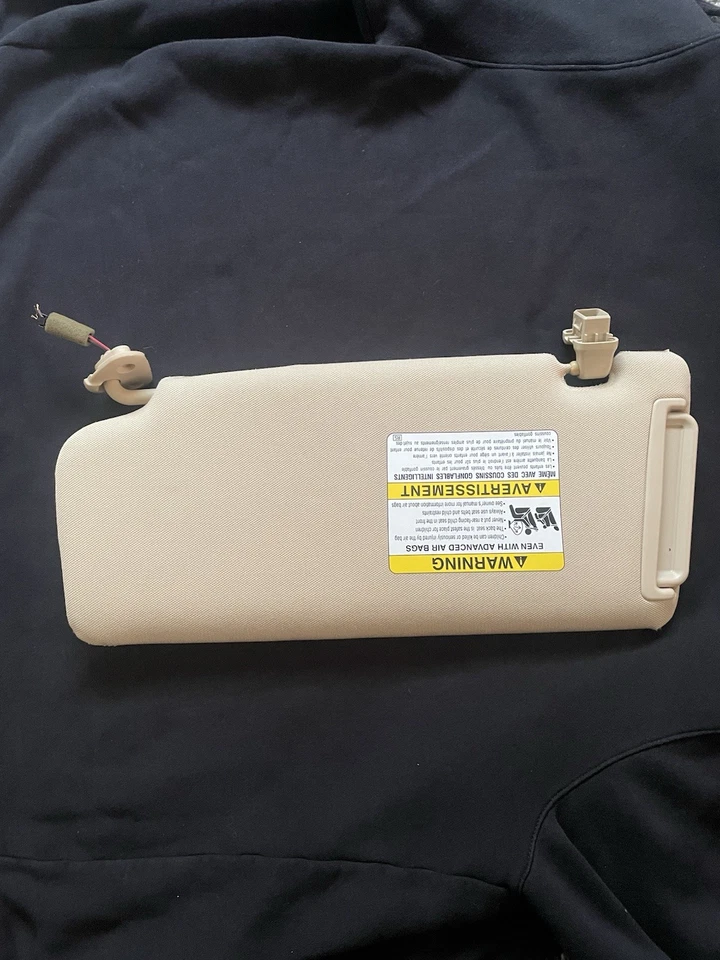2006-2014 Subaru Tribeca Passenger Right Side Sun Visor Tan - Image 2 of 4