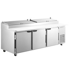 Beverage-Air DP93HC 93" Three Door Refrigerated Pizza Prep Table