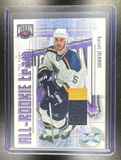 2002-03 Be a Player Signature Series All Rookie Relic Barret Jackman