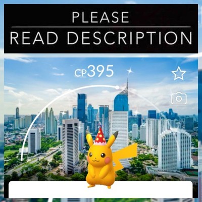 Shiny Pikachu Red Party Hat Jakarta Car Free Day Background Male - Pokemon Go