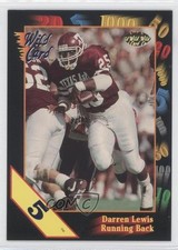 1991 Wild Card Draft 5 Stripe Darren Lewis #59 Rookie RC f7f. rookie card picture