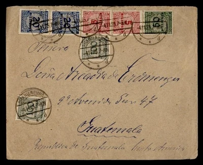 DR WHO 1923 GERMANY INFLATION ERA ORANIENBURG TO GUATEMALA R90525 - Image 1 of 2