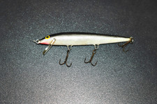 Rapala Original Floating Fishing Lure Silver/Black Pattern. Balsa Wood