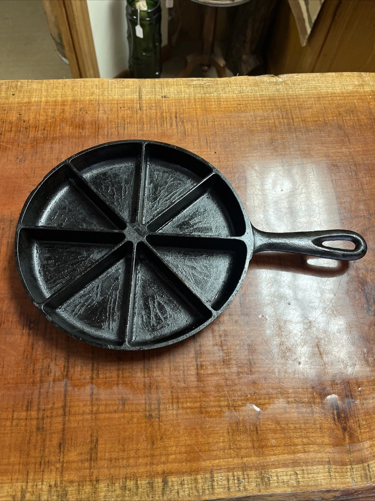 Vintage Birmingham Cast Iron 8 Slot Corn Bread Skillet