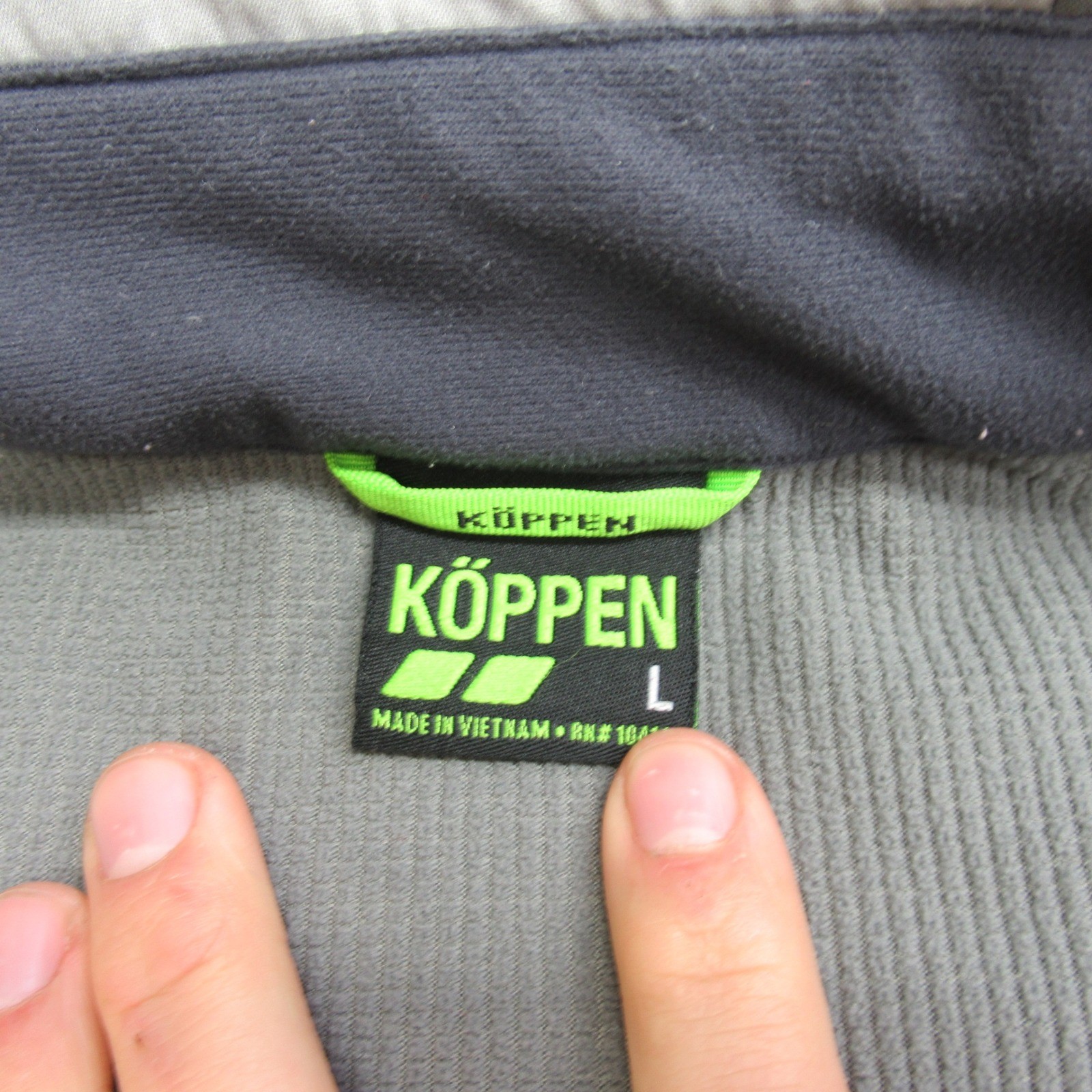 Koppen Jacket Mens Large Gray Softshell Fleece Li… - image 4