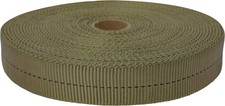 GM CLIMBING 1 inch MIL-W-5625 Nylon Tubular Webbing Milspecs 50 ft, Tan 499