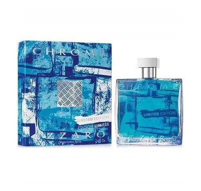 AZZARO CHROME (LIMITED EDITION 2015) For Men Cologne 3.4 oz ~ 100 ml EDT Spray