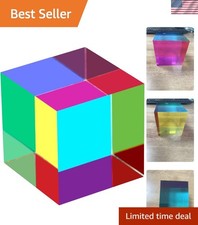 CMY Color Cube, 3.15 inch 80mm Mixing Color Cube, Colorful Acrylic Prism for ...