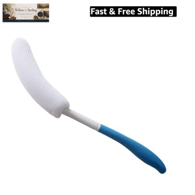 MagiDeal Vinyl Quote Me Long Anti-Slip Curve Handled Bath Body Brush, Easy  f...