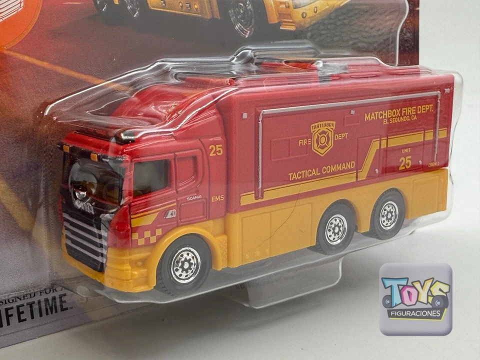 MATCHBOX Working Rigs Scania Tactical Command Center Fire Dept 5/16 (2025) - Image 4 of 4