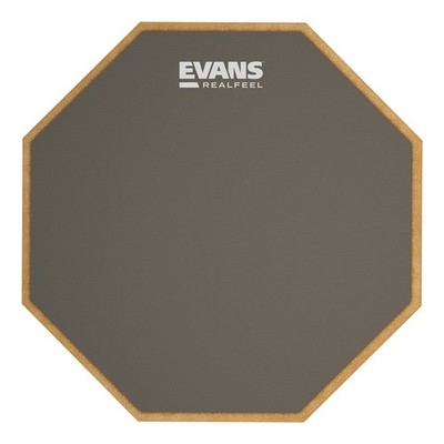 RealFeel 7-inch Drum Practice Pad Gum Rubber Single Sided Stand Mount