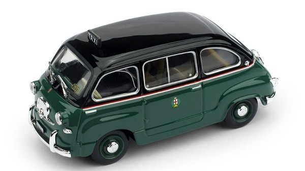 Brumm Fiat 600 Multipla Taxi Milano 1955 1:43-image
