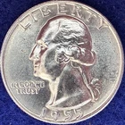 1955-D Washington Silver Quarter Ch BU+