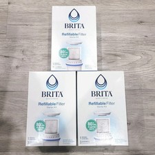 3pk Brita Refillable Filter Starter Kit w/ Filter Shell 3 Filter Refills