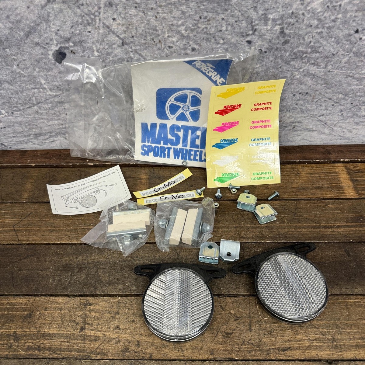 Vintage Peregrine Master Sport BMX Mag Wheel Parts NOS OGK Pads