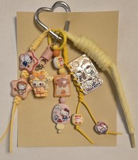 Hello Kitty Bag Charm / Key Chain Yellow Theme