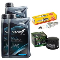 ÖL 3L Inspektion Set ZüNdkerze ÖLfilter FüR Kymco Xciting 500 Xciting500 2007-13