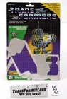 Transformers G1 Combiners Brawl Card Backer Combiners 1986 Vintage Hasbro G1