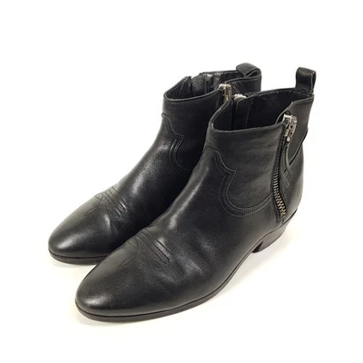 Golden Goose Cowboy Stiefel Damen Gr. EU 37 Schwarz Leder Western Chelsea Boots - Bild 1 von 4