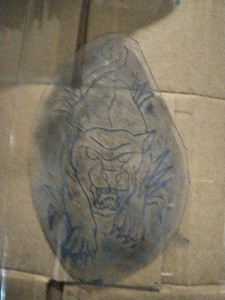 Vintage tattoo acitate Coney Island Freddy.