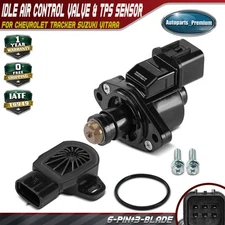 2x Idle Air Control Valve & Throttle Position Sensor Set for Chevrolet Tracker