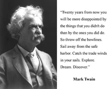 Mark Twain Famous Inspirational Quote 11 x 14 Photo Picture Poster Photograph