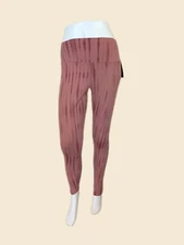 NIKE WOMEN'S TIGHTS SZ L DRI-FIT RUNNING MID RISE PINK PATTERN NWT